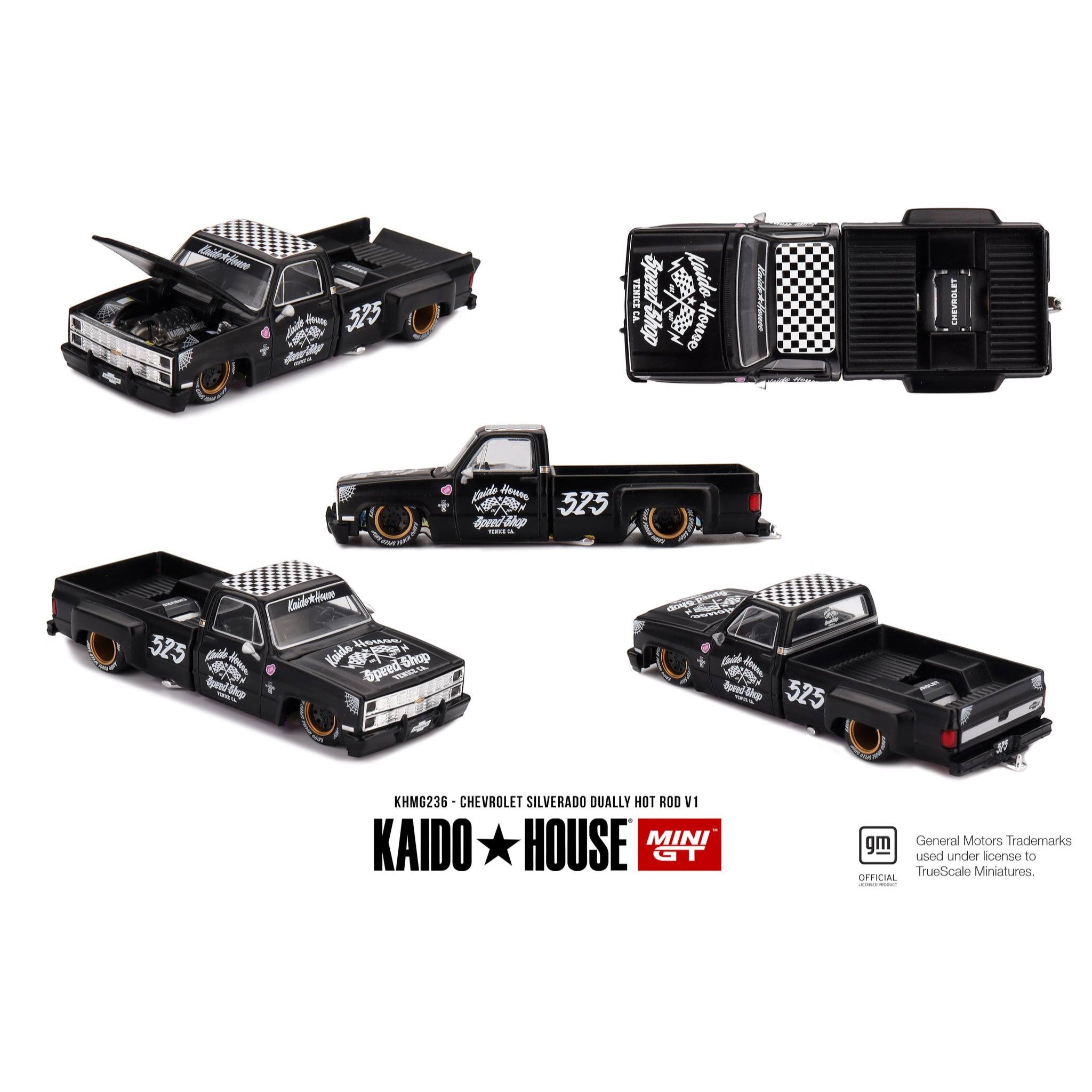 Mini GT Kaido House - Pre-Order - Chevrolet Silverado Dually Hot Rod V1 - KHMG236