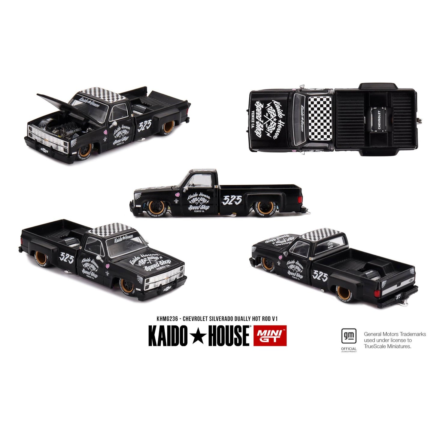 Mini GT Kaido House - Pre-Order - Chevrolet Silverado Dually Hot Rod V1 - KHMG236