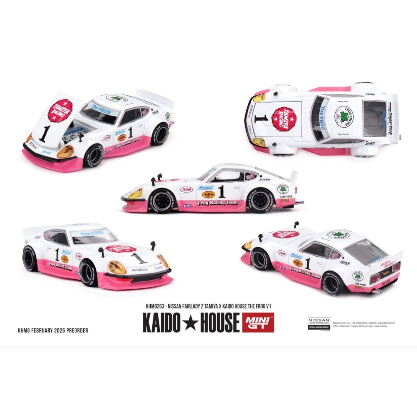 Mini GT Kaido House - Pre-Order - Nissan Fairlady Z TAMIYA x KAIDO HOUSE "The FROG" V1 - KHMG263