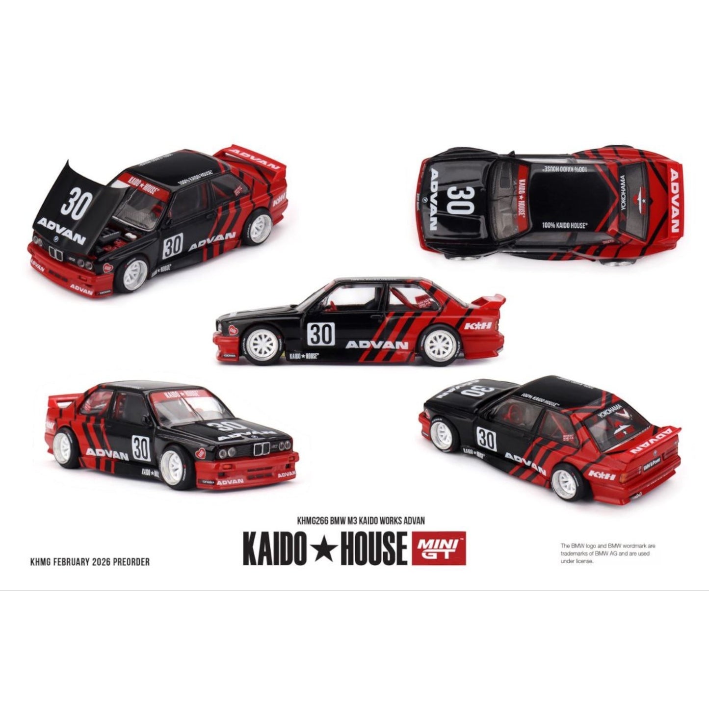 Mini GT Kaido House - Pre-Order - BMW M3 Kaido Works ADVAN - KHMG266