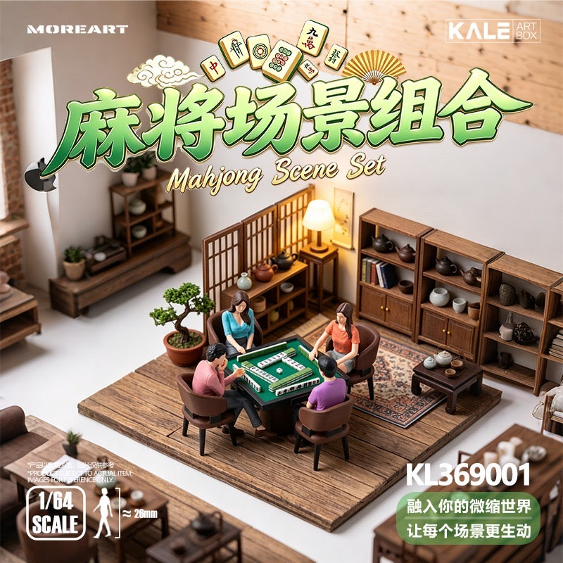 MoreArt - Pre-Order - Mahjong Figure Set mit Tisch und Zubehör - KL369001