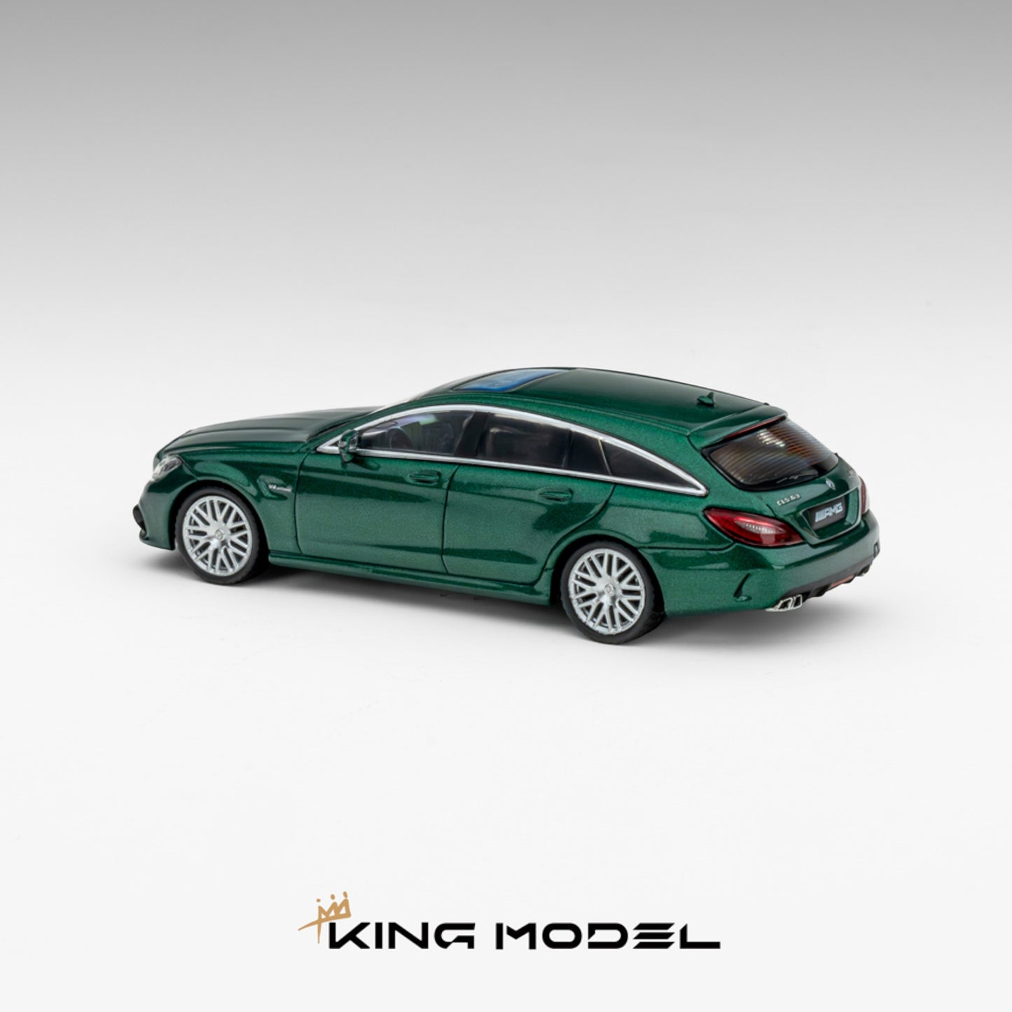 King Model - Pre-Order - CLS63 AMG Shooting Brake, Metallic Green - KM64-CLSSB-MGRN
