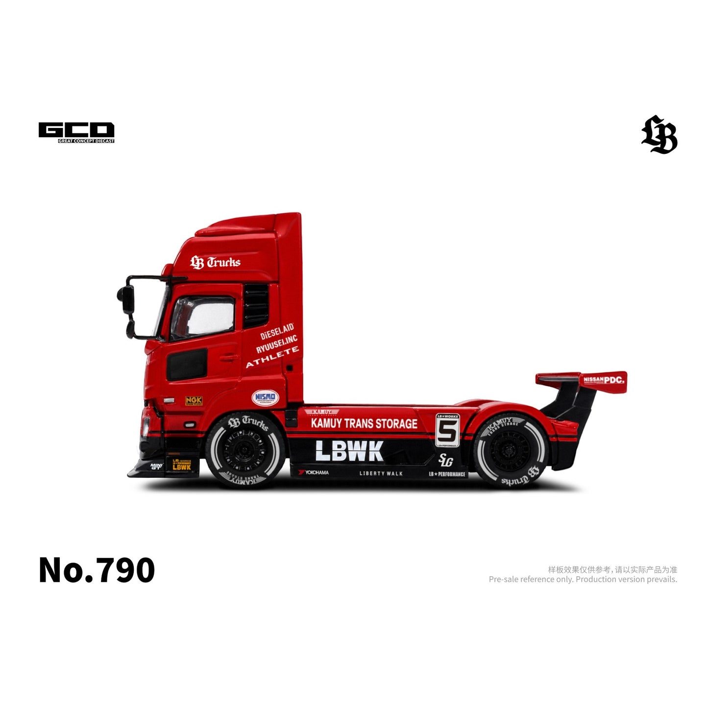 GCD - Pre-Order - UD Quon 2022 -Super Silhouettte Red/Black (RHD) - LBWK - KS-099-790