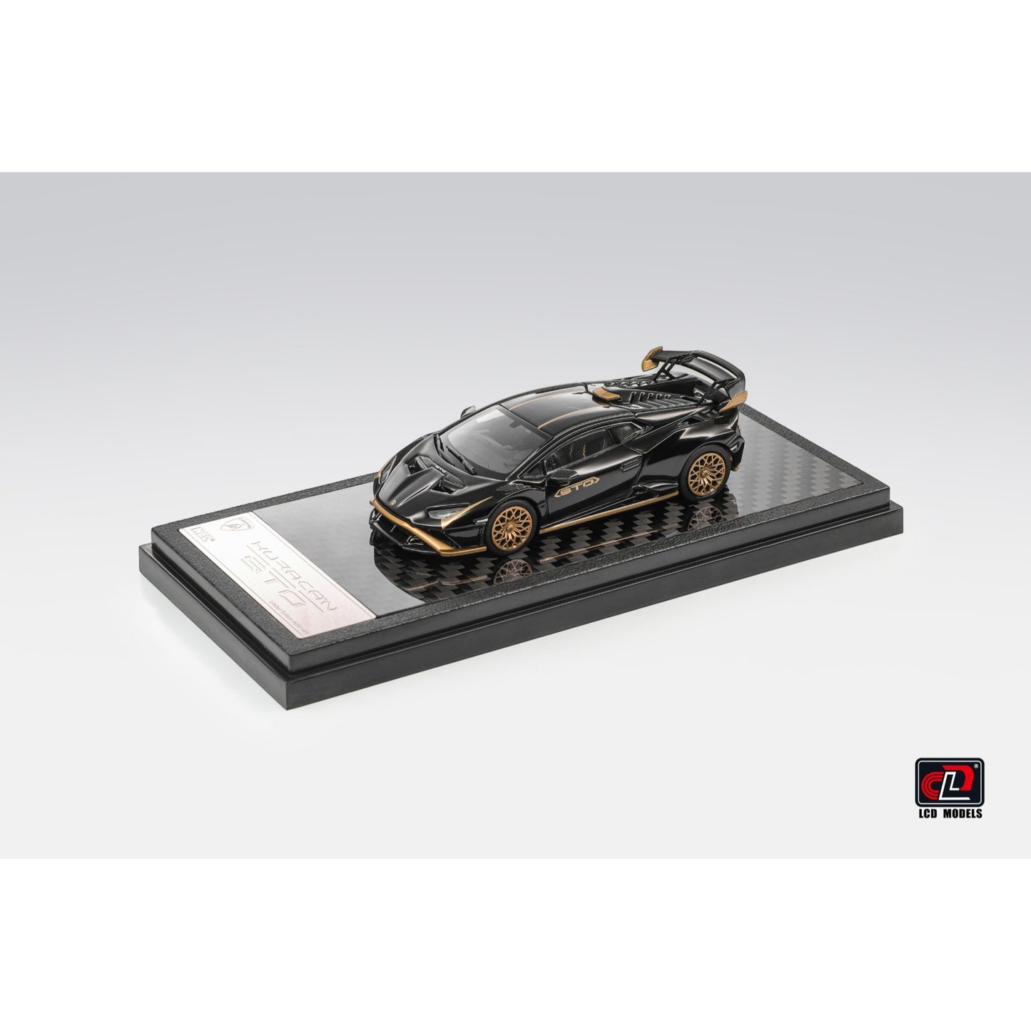 LCD Model - Lamborghini Huracan STO, Black & Gold - HEC2026 Event Special - LCD64043-BG