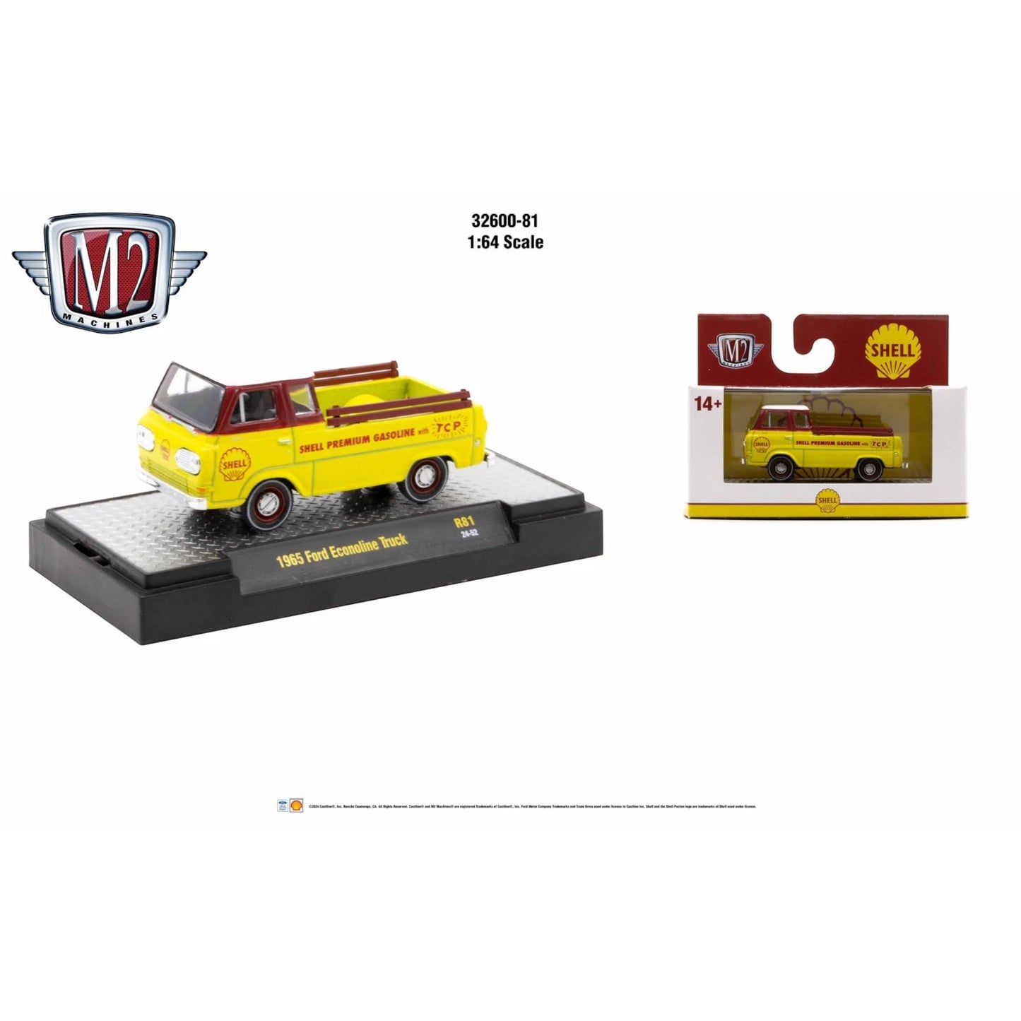 M2 Machines - 1965 Ford Econoline Truck, yellow - Detroit Muscle 81