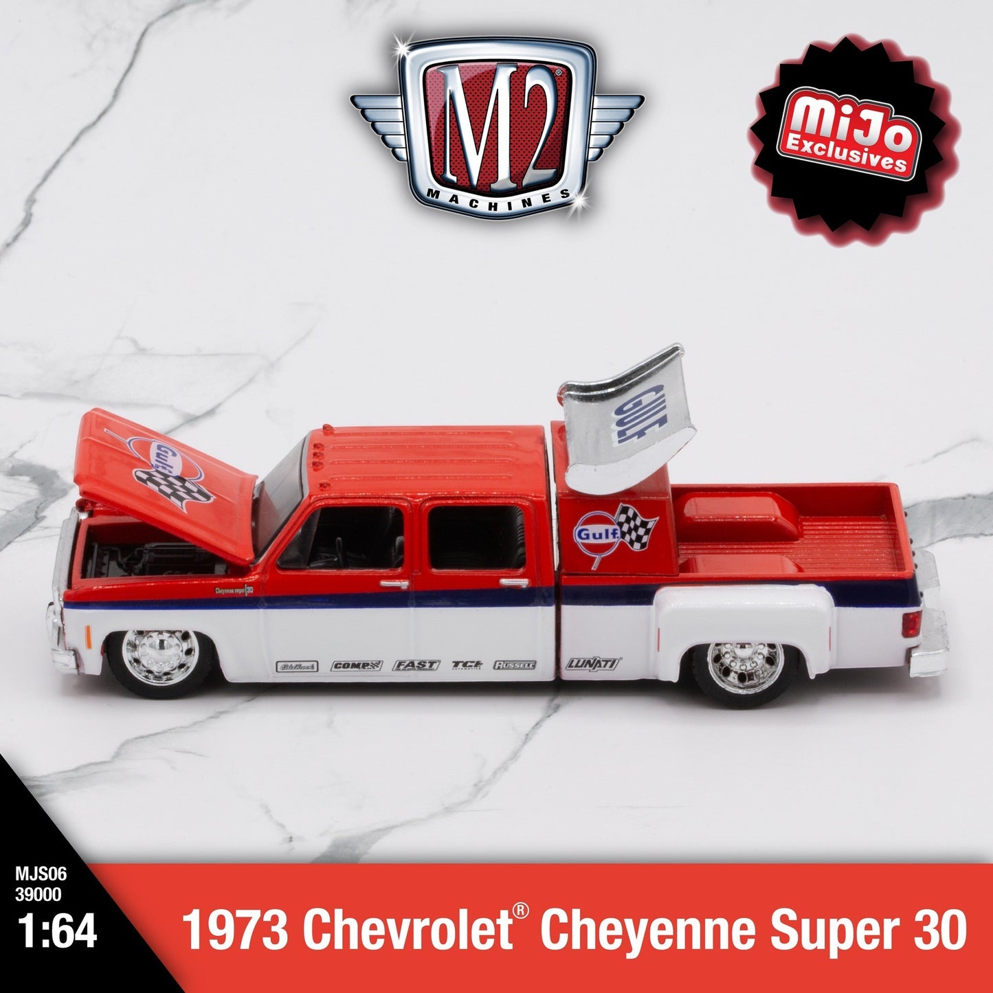M2 Machines - 1973 Chevrolet Cheyenne Super 30, Gulf - 39000-MJS06