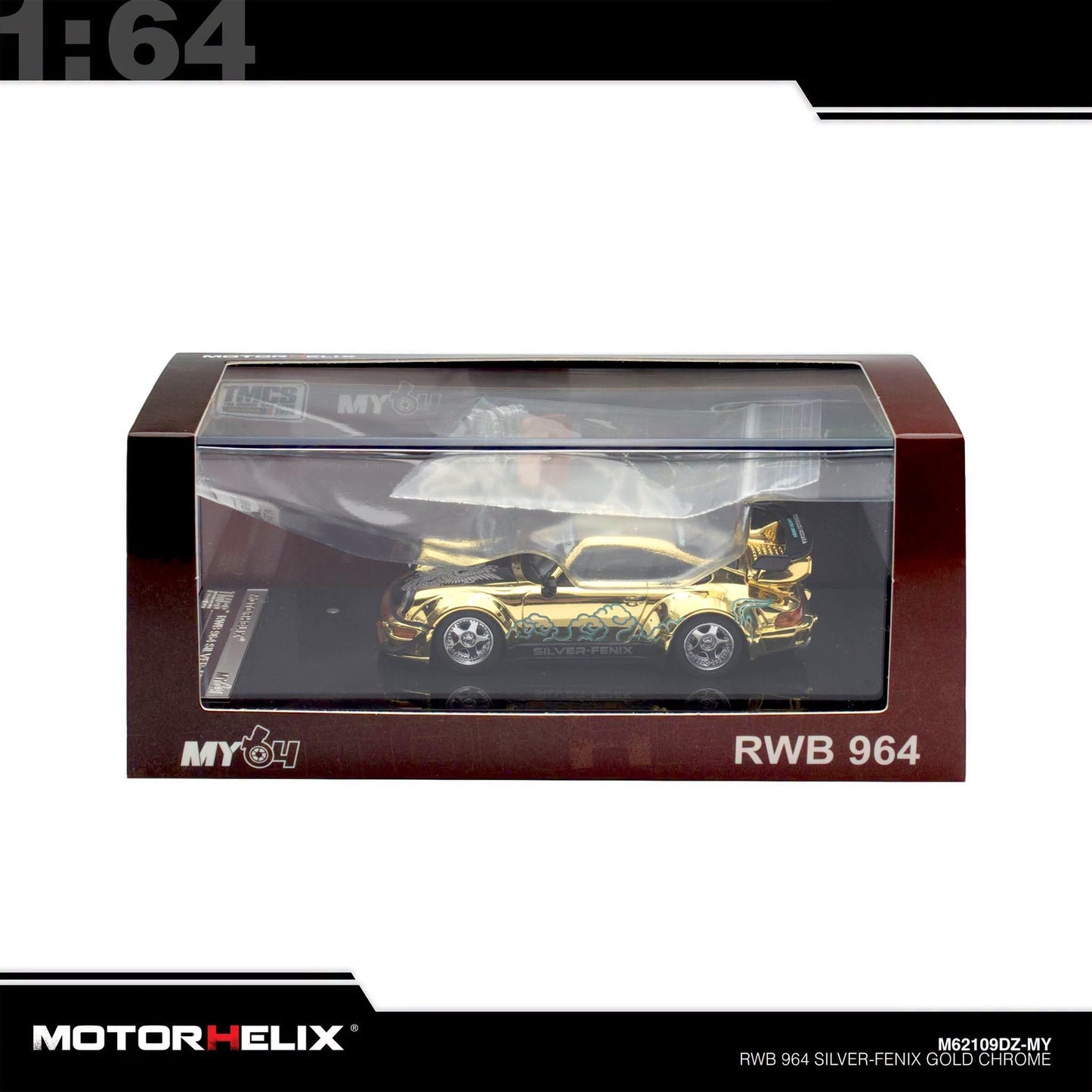 Motorhelix - Pre-Order - RWB964 Silver Phoenix Gold Chrome - TMCS 2026 Event Model - M62109DZ-MY