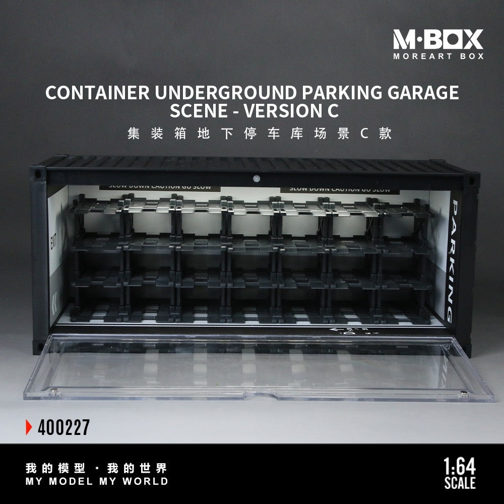 M-BOX - Pre-Order - Container Underground Parking Garage Scene C Diorama mit Beleuchtung - MB400227