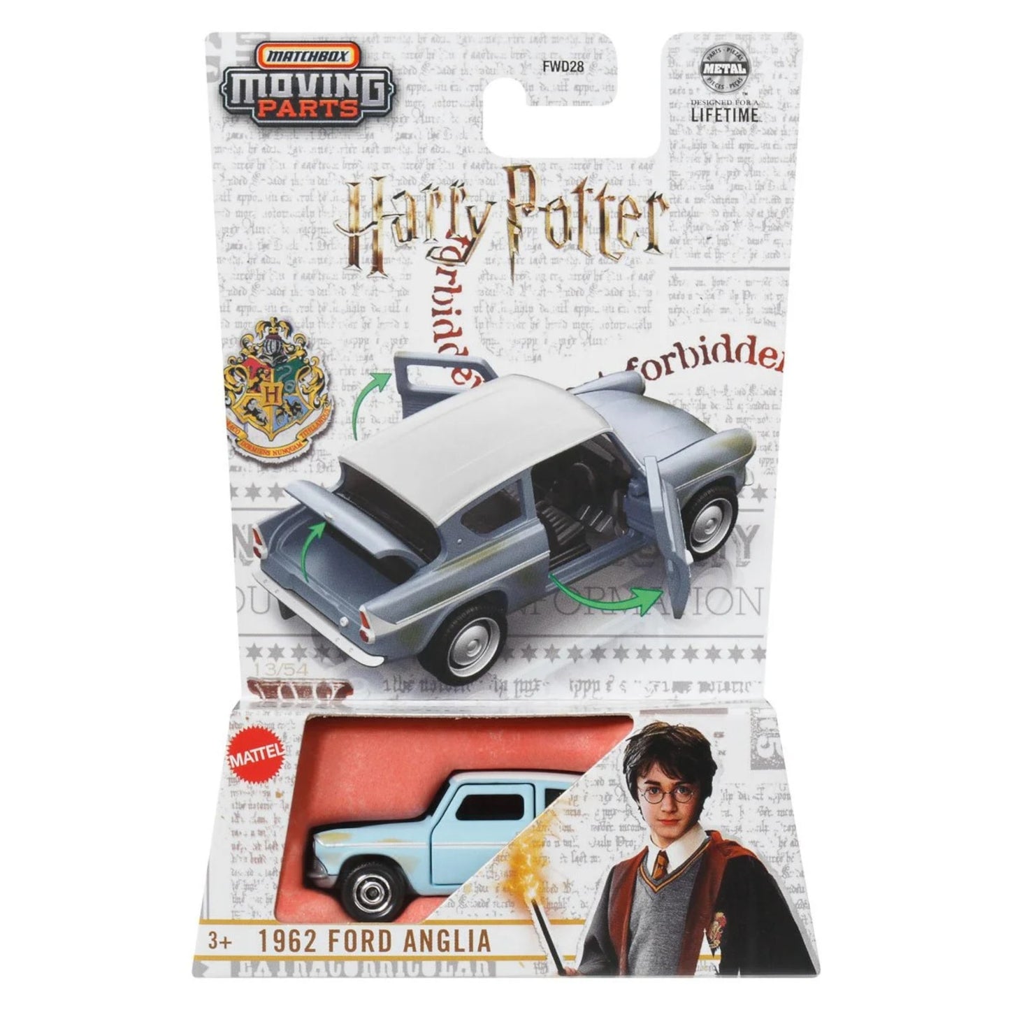Matchbox 2025 - Moving Parts - 1962 Ford Anglia - Harry Potter - JCB34