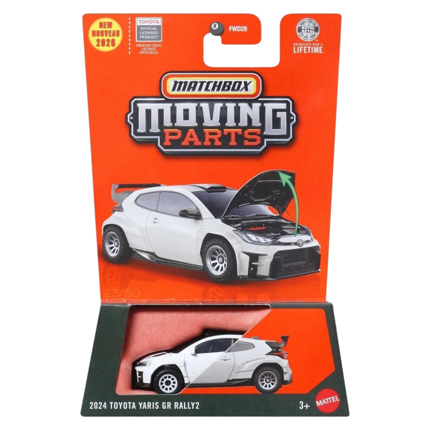 Matchbox 2026 - Pre-Order - Moving Parts - 2024 Toyota Yaris GR Rally2 - JHV36