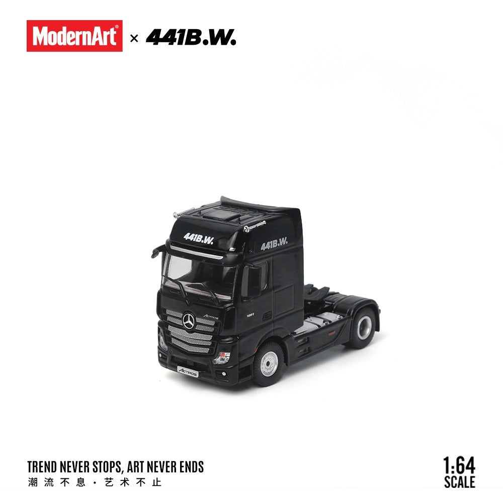 ModernArt & 441B.W - Pre-Order - Drift Bear Set Mercedes-Benz Actros Container Truck + GTR35