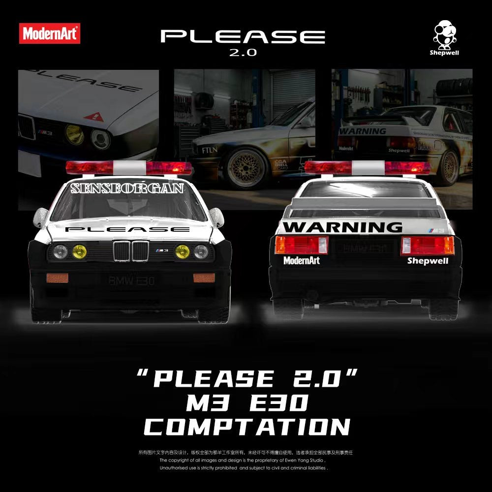 ModernArt - Pre-Order - Please 2.0 M3 E30 Comptation Police - MD647812