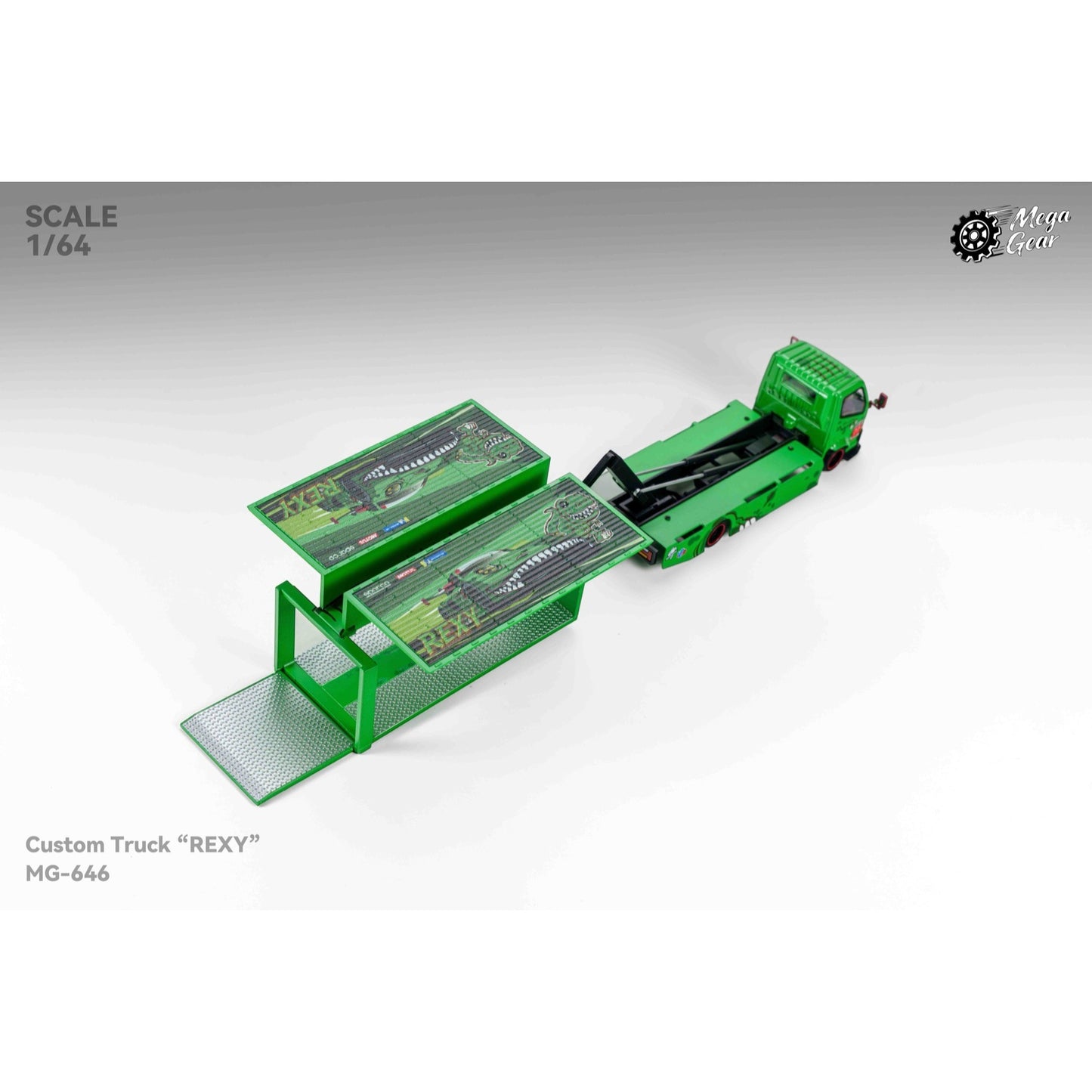 MegaGear - Pre-Order - Custom Box Truck - Green Dino - MG646