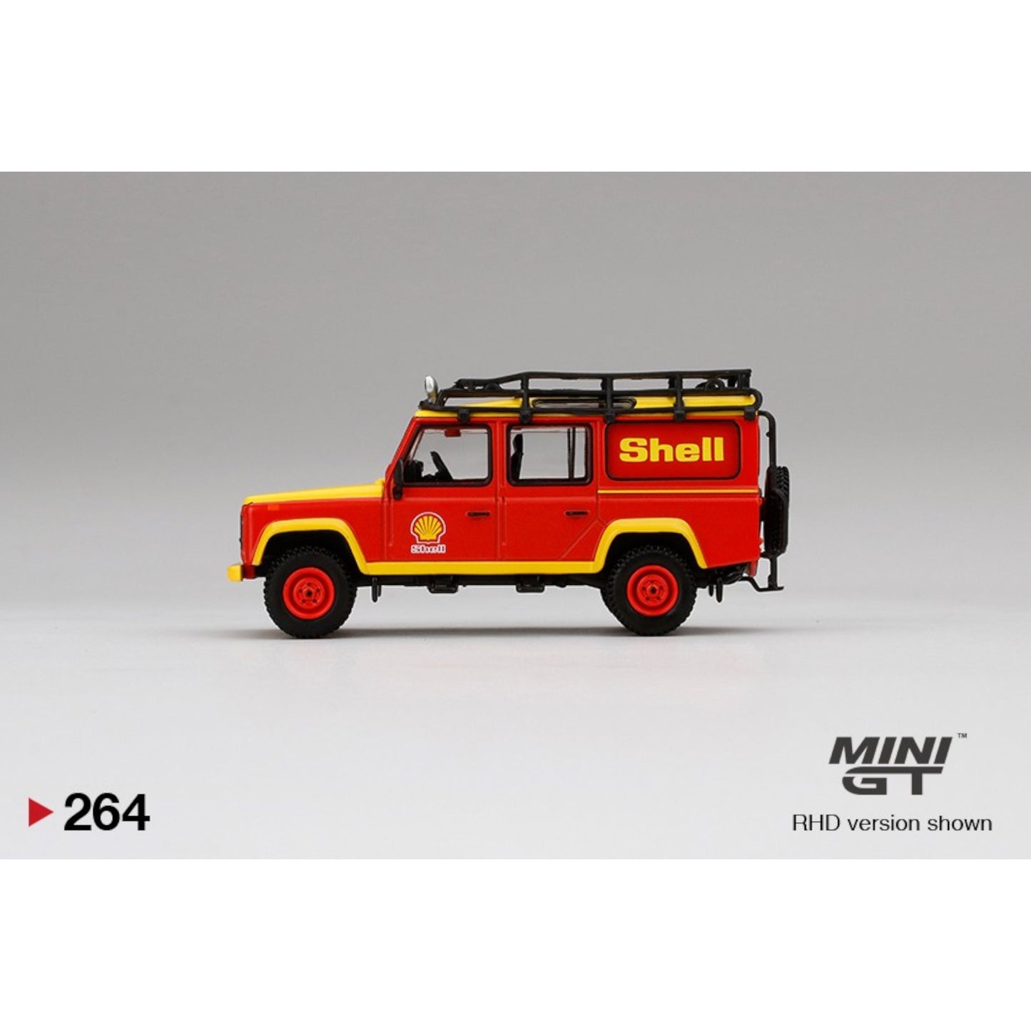 Mini GT - Land Rover Defender 110 Shell Oil (Shell Exclusive) - MGT00264 (RHD)