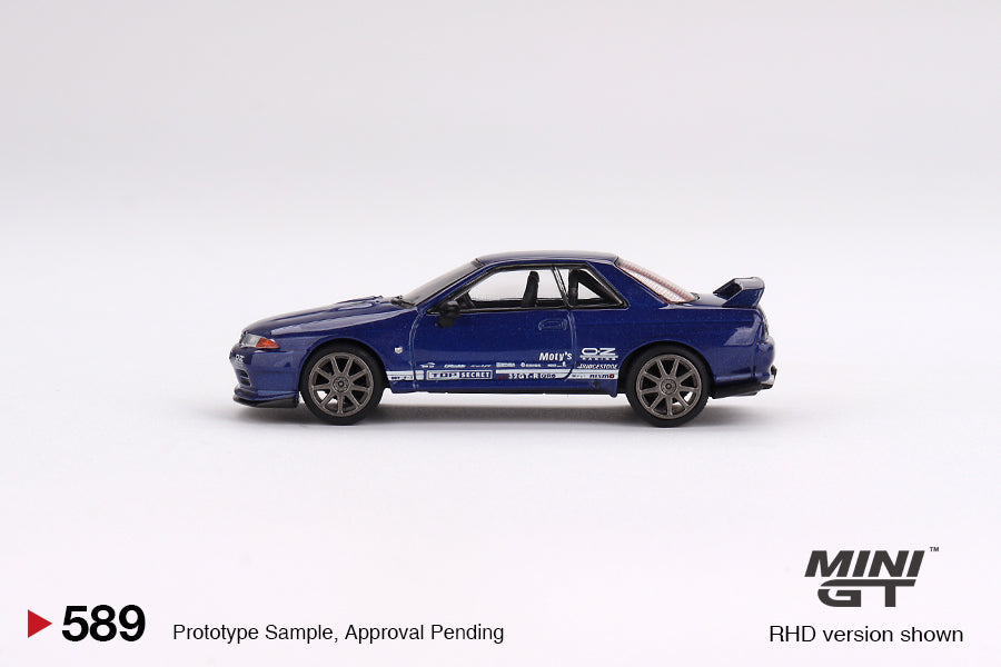 Mini GT - Nissan Skyline GT-R Top Secret VR32 Metallic Blue - MGT00589 (RHD) - 1:64