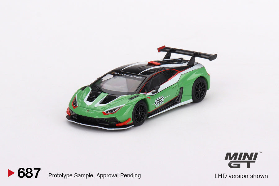 MINI GT Lamborghini Huracan GT 4台 MINI GT 1:64 Lambo hurricane GT3 EVO #4 2022 Macau GP Macau