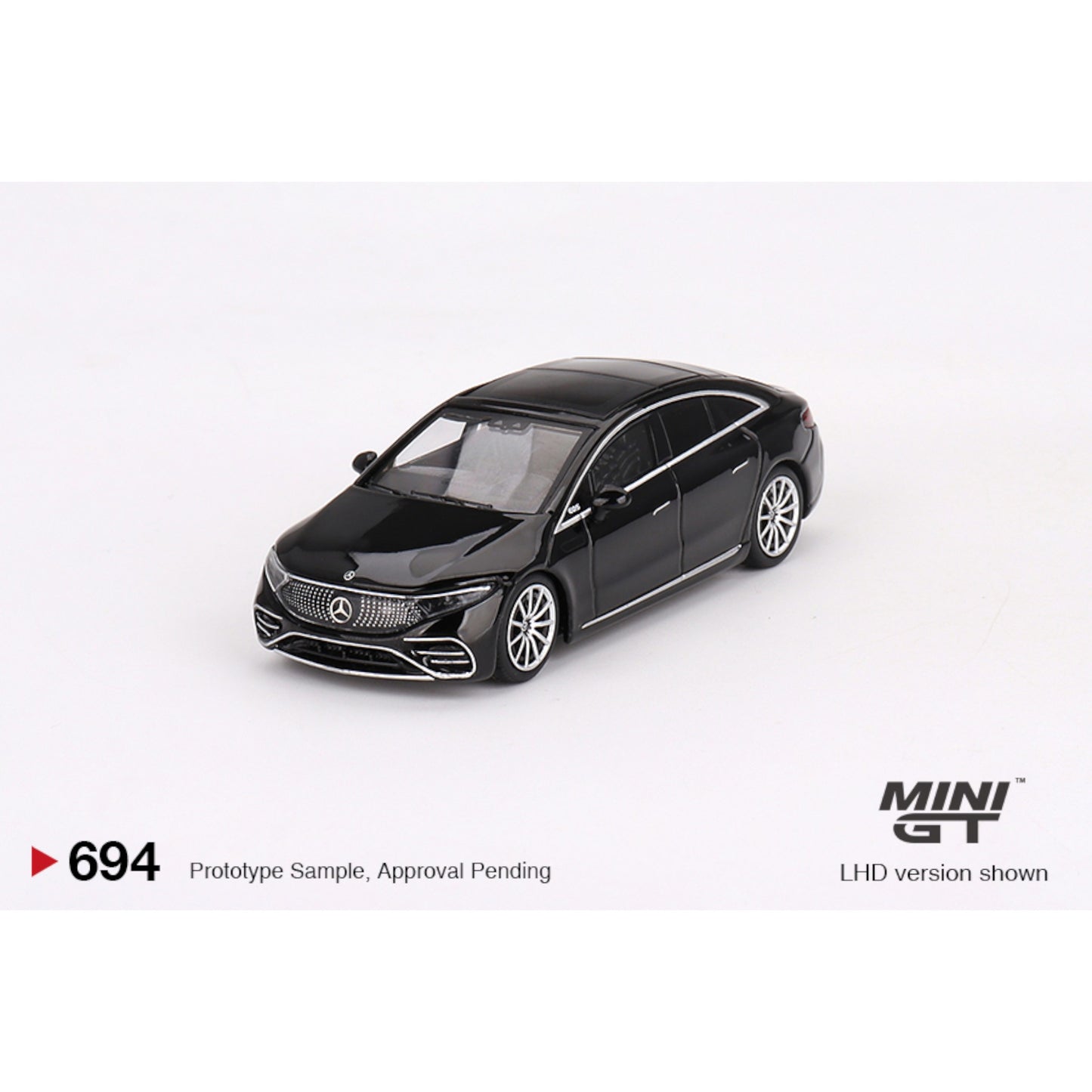 Mini GT - 2024 Mercedes Benz EQS 580 4-Matic, black - MGT00694 (LHD) - 1:64