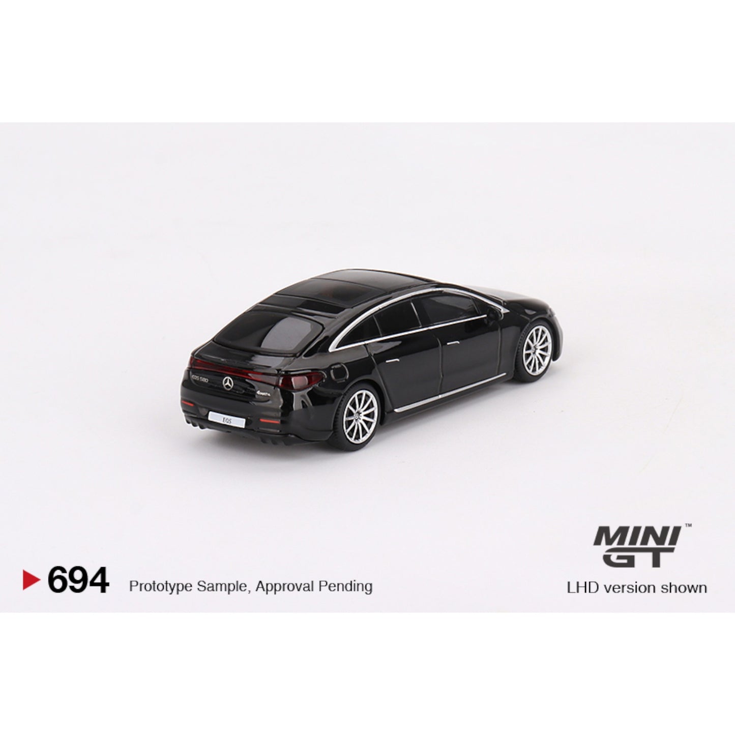 Mini GT - 2024 Mercedes Benz EQS 580 4-Matic, black - MGT00694 (LHD) - 1:64