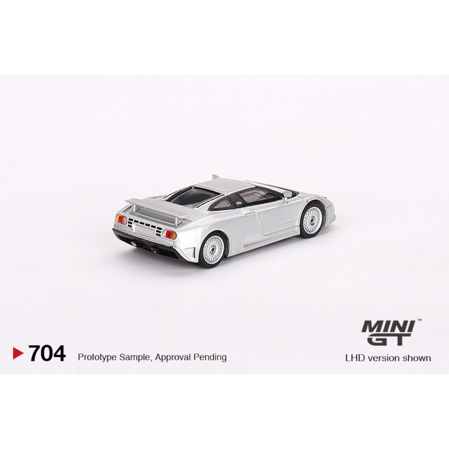 Mini GT - Bugatti EB110 GT Grigio Chiaro - MGT00704 (LHD) - 1:64