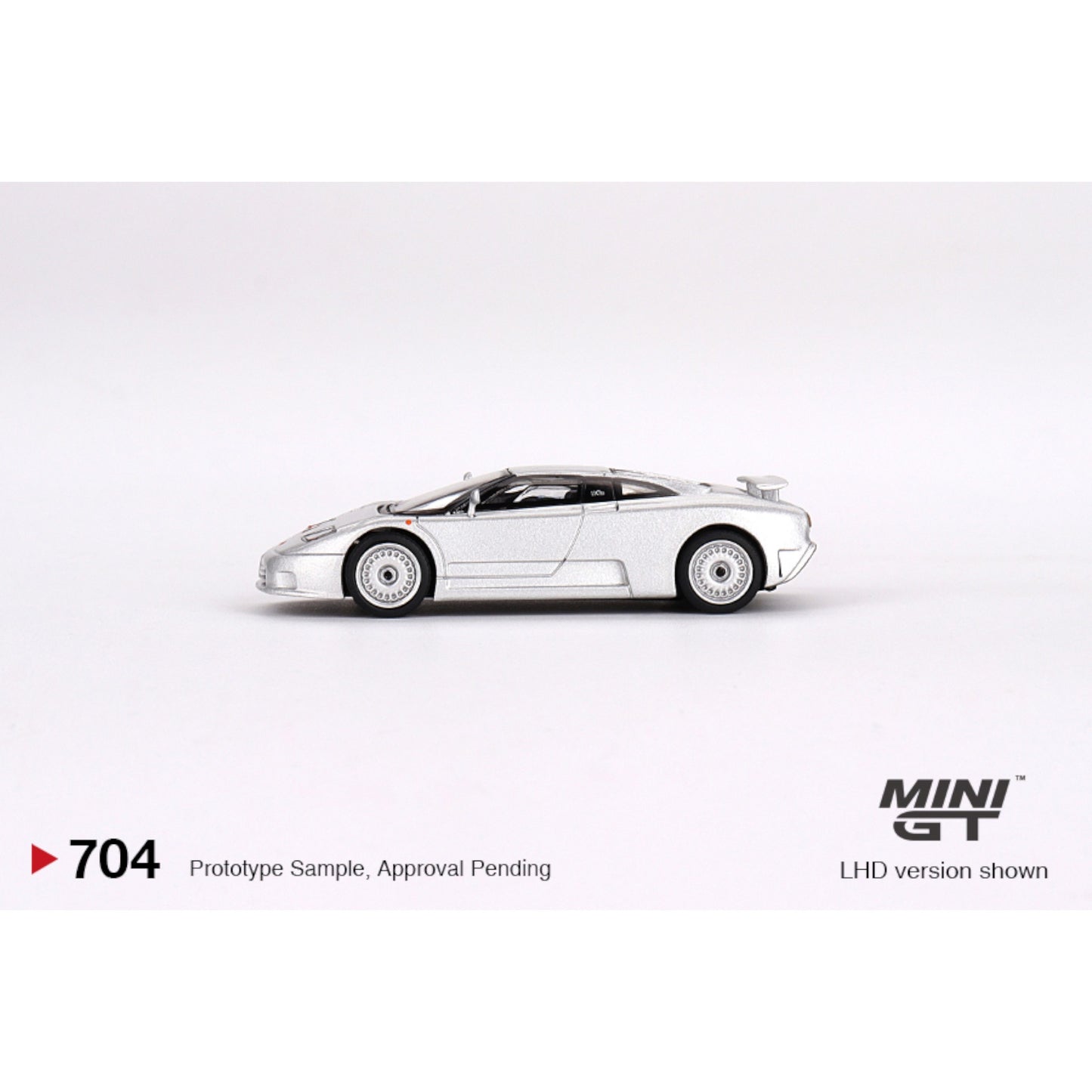 Mini GT - Bugatti EB110 GT Grigio Chiaro - MGT00704 (LHD) - 1:64