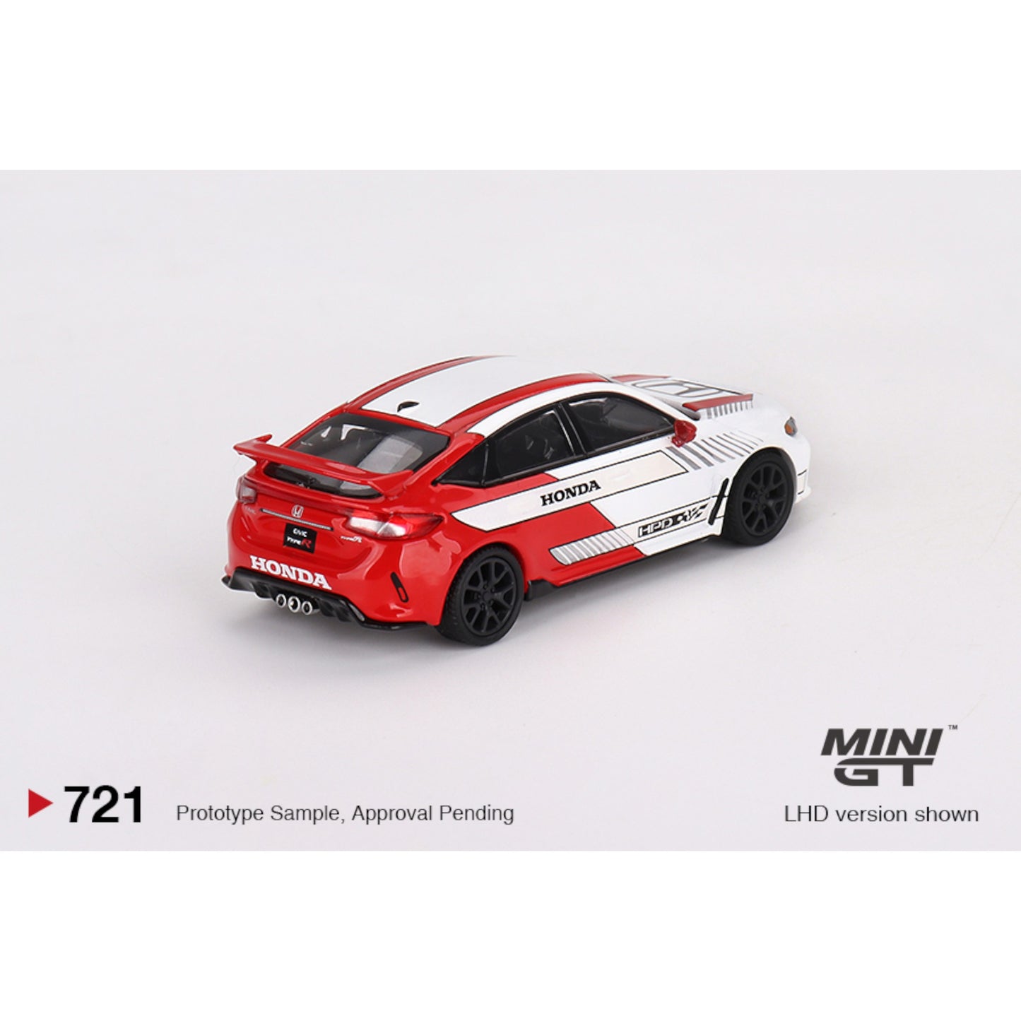 Mini GT - Honda Civic Type R #2 2023 Pace Car White - MGT00721 (LHD) - 1:64