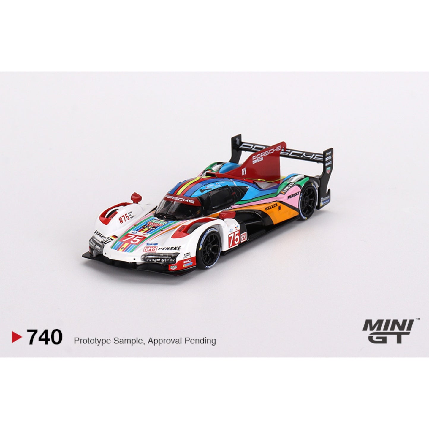 Mini GT - 2023 Porsche 963 #75 Porsche Penske Motorsport Le Mans 24hrs - MGT00740 - 1:64