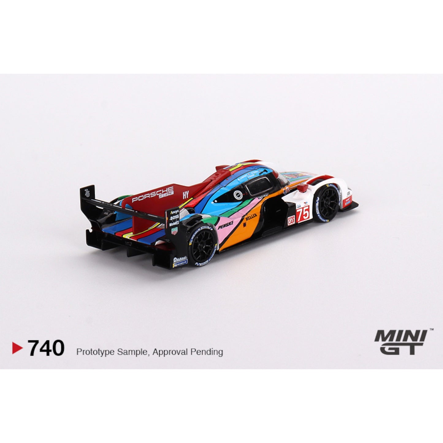 Mini GT - 2023 Porsche 963 #75 Porsche Penske Motorsport Le Mans 24hrs - MGT00740 - 1:64