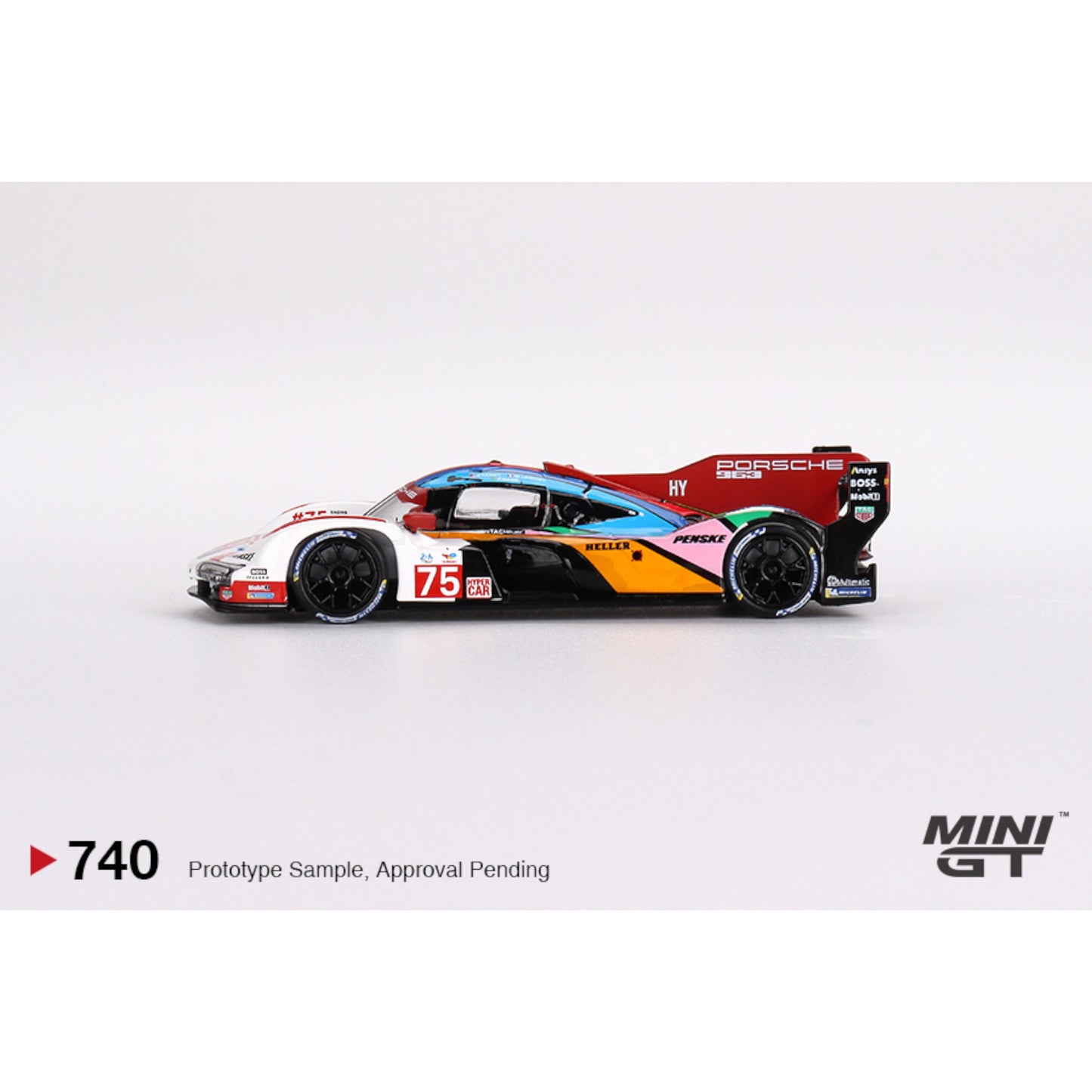 Mini GT - 2023 Porsche 963 #75 Porsche Penske Motorsport Le Mans 24hrs - MGT00740 - 1:64