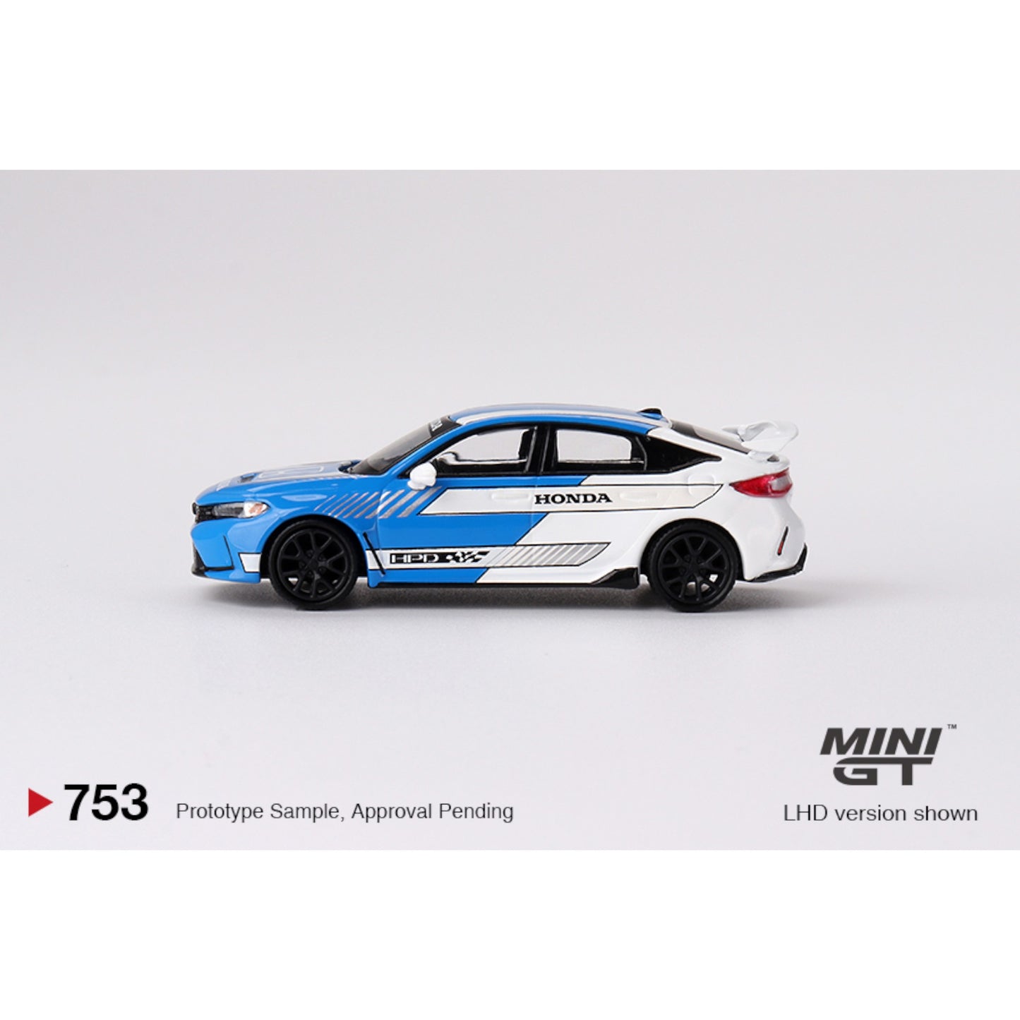 Mini GT - HONDA CIVIC TYPE R BLUE #3 PACE CAR - MGT00753 (LHD) - 1:64