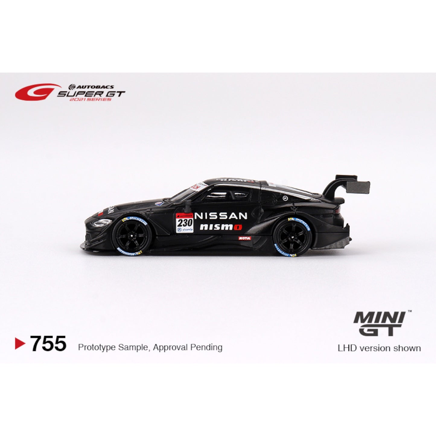 Mini GT - 2021 Nissan Z GT500 #230 Nismo Presentation Super GT Series, black/red - MGT00755 (LHD) - 1:64