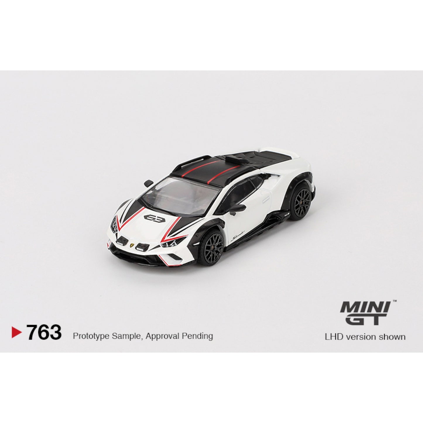 Mini GT - Lamborghini Huracán Sterrato Bianco Asopo - MGT00763 (LHD) - 1:64