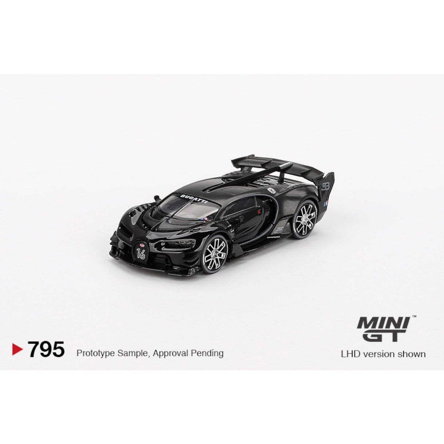 Mini GT - Bugatti Vision Gran Turismo Black - MGT00795 (LHD)