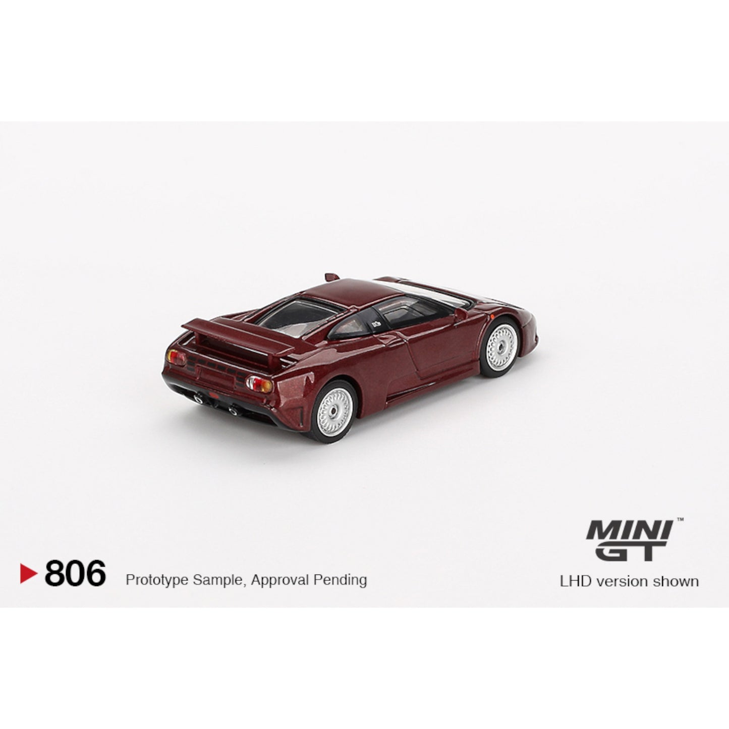 Mini GT - Bugatti EB110 GT Dark Red Metallic - MGT00806 (LHD) - 1:64