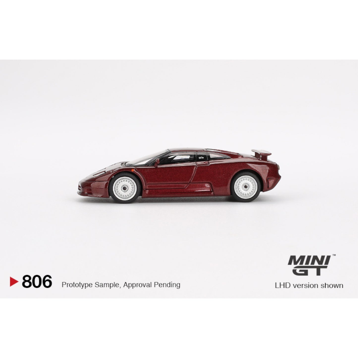 Mini GT - Bugatti EB110 GT Dark Red Metallic - MGT00806 (LHD) - 1:64