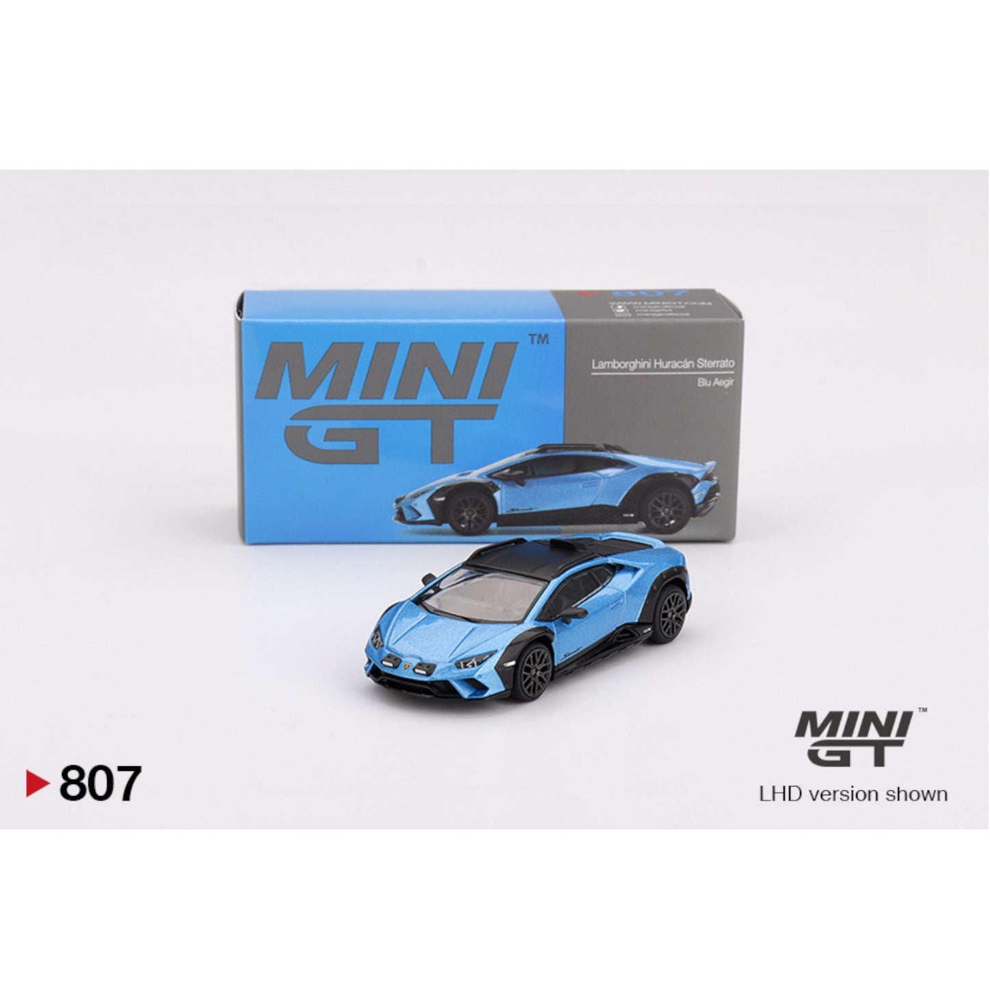 Mini GT - 2024 Lamborghini Huracan Sterrato, blue aegir - MGT00807 (LHD) - 1:64
