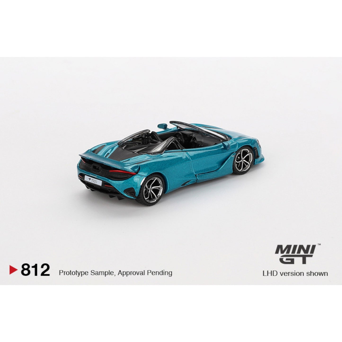 Mini GT - 2024 McLaren 750S Spider Belize, blue - MGT00812 (LHD) - 1:64