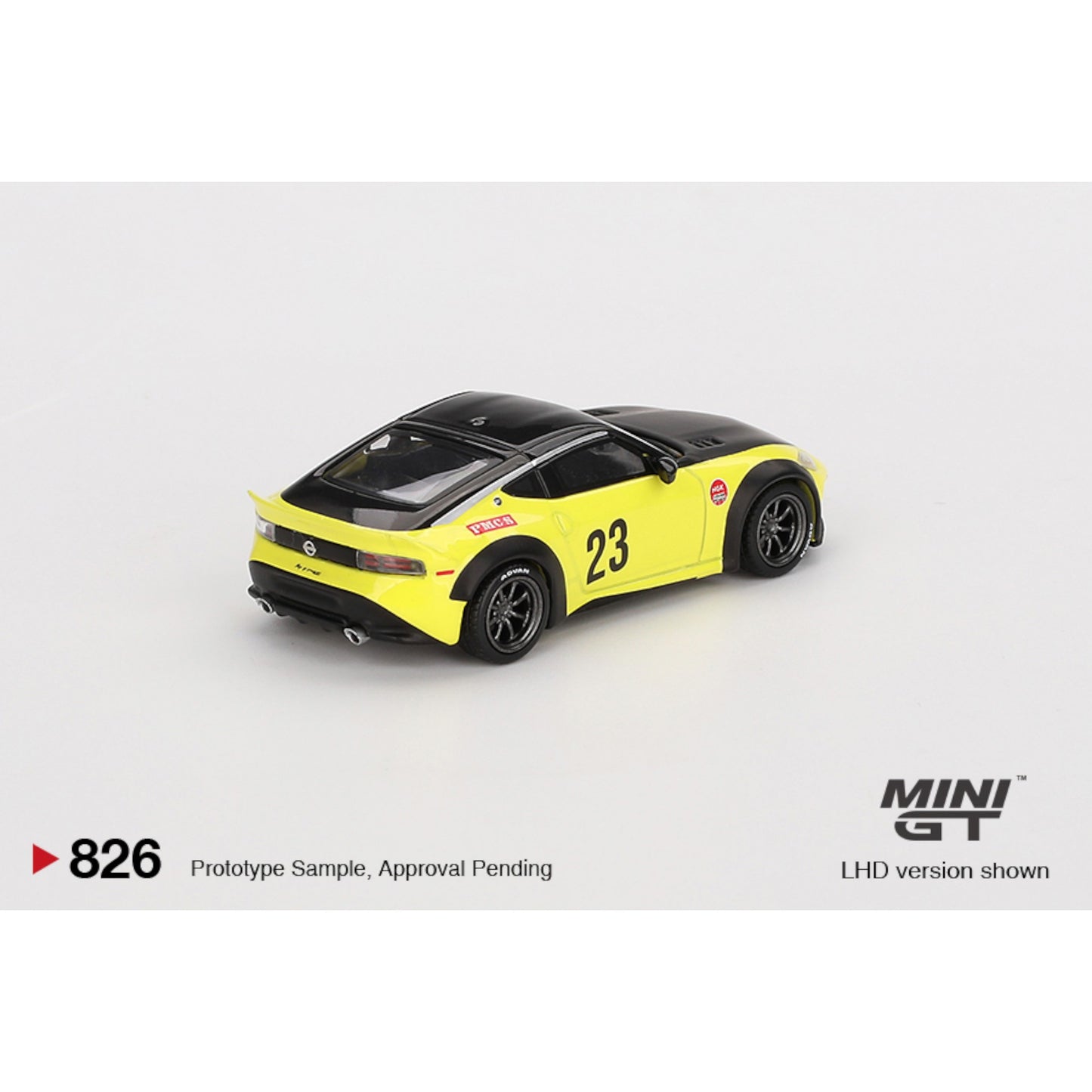 Mini GT - Nissan Z LB★NATION WORKS Ikazuchi Yellow - MGT00826 (LHD)