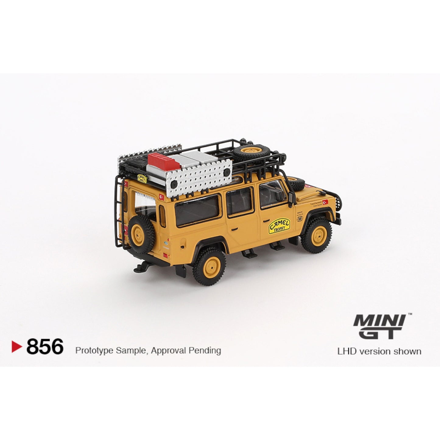 Mini GT - Land Rover Defender 110 1989 Camel Trophy Amazon Team Turkey Exclusive - MGT00856 (LHD) Blister