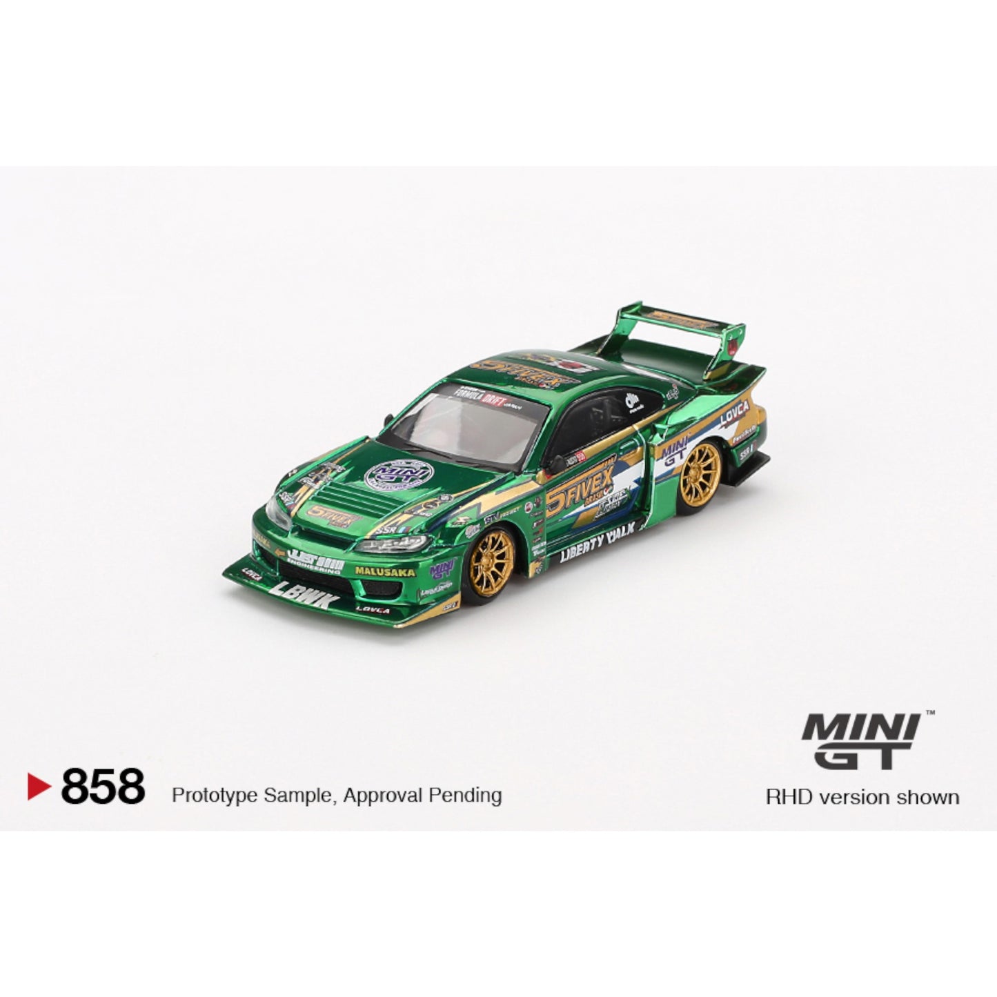 Mini GT - Nissan LB-Super Silhouette S15 SILVIA LBWK 2024 Fausto Racing - MGT00858 (RHD)