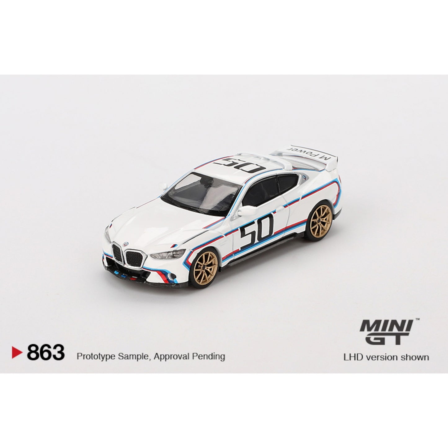 Mini GT - BMW 3.0 CSL White - MGT00863 (LHD)