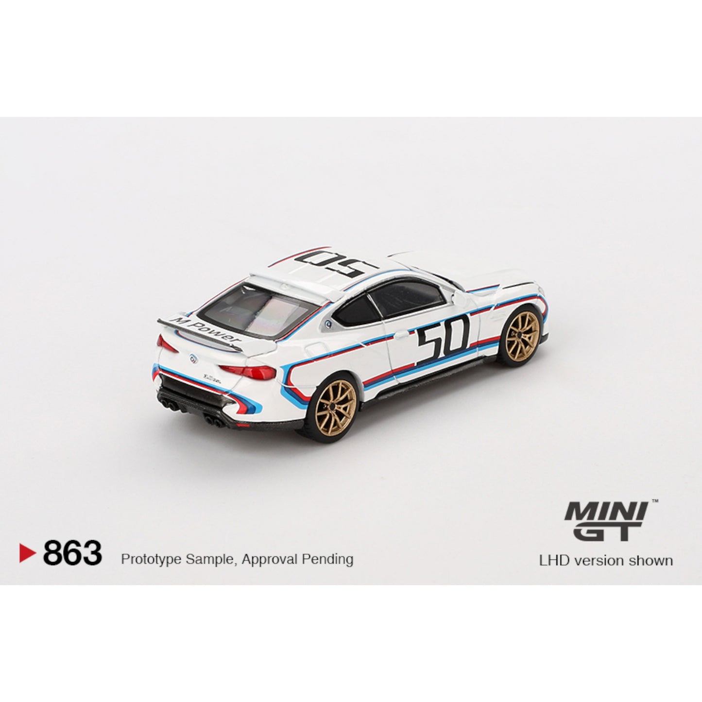 Mini GT - BMW 3.0 CSL White - MGT00863 (LHD)