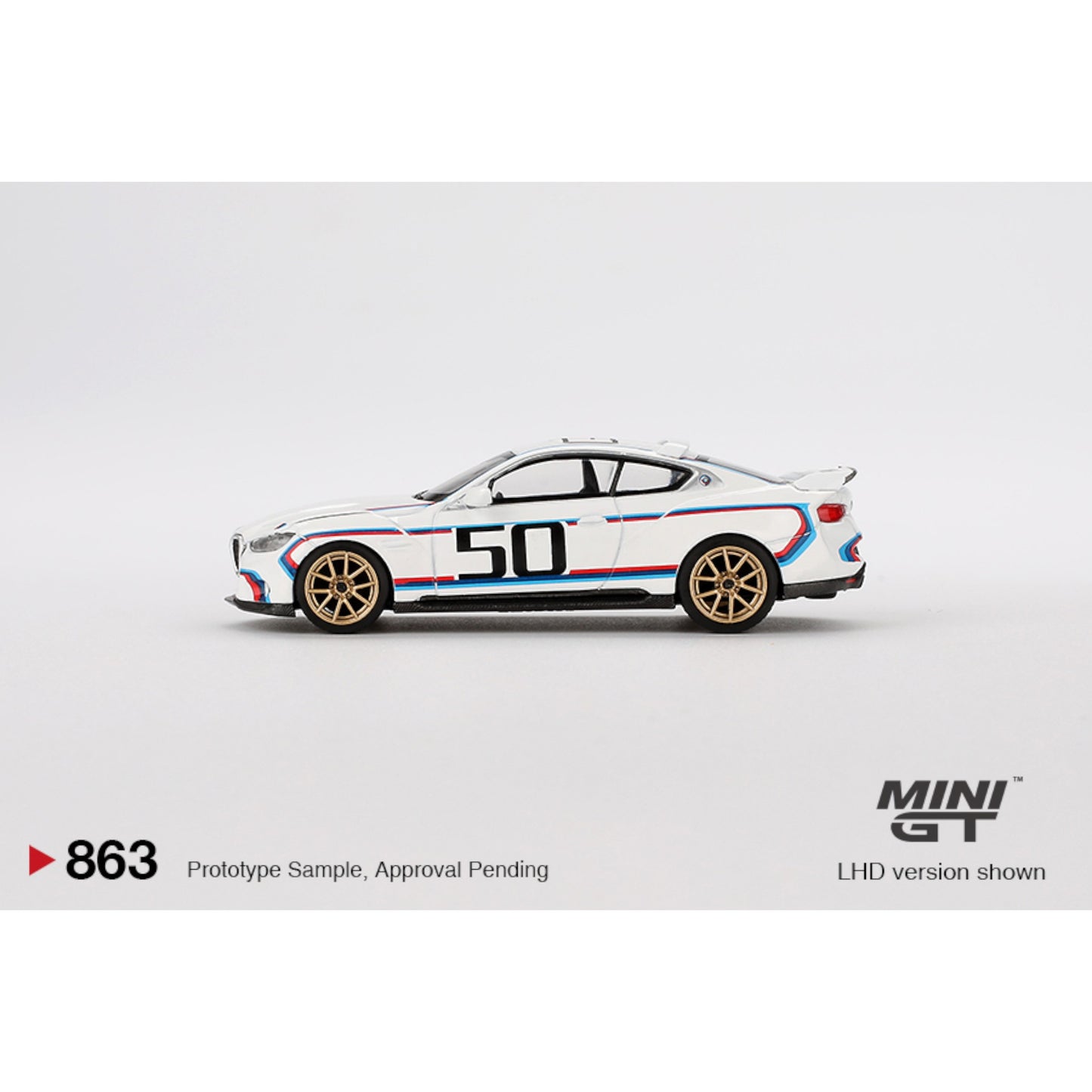 Mini GT - BMW 3.0 CSL White - MGT00863 (LHD)