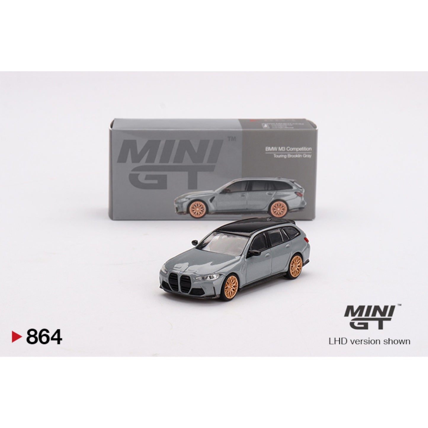 Mini GT - BMW M3 Competition Touring Brooklyn Grey - MGT00864 (LHD) - 1:64