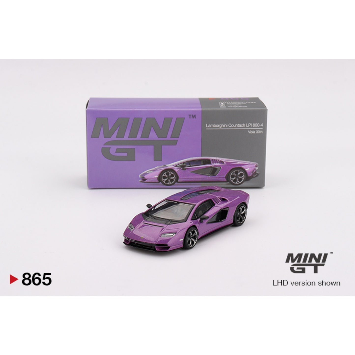 Mini GT - Lamborghini Countach LPI 800-4 Viola 30th - MGT00865 (LHD) - 1:64