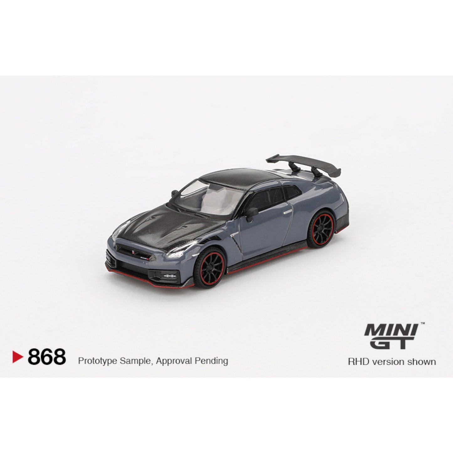 Mini GT - Nissan GT-R Nismo 2024 NISMO Stealth Gray - MGT00868 (RHD)