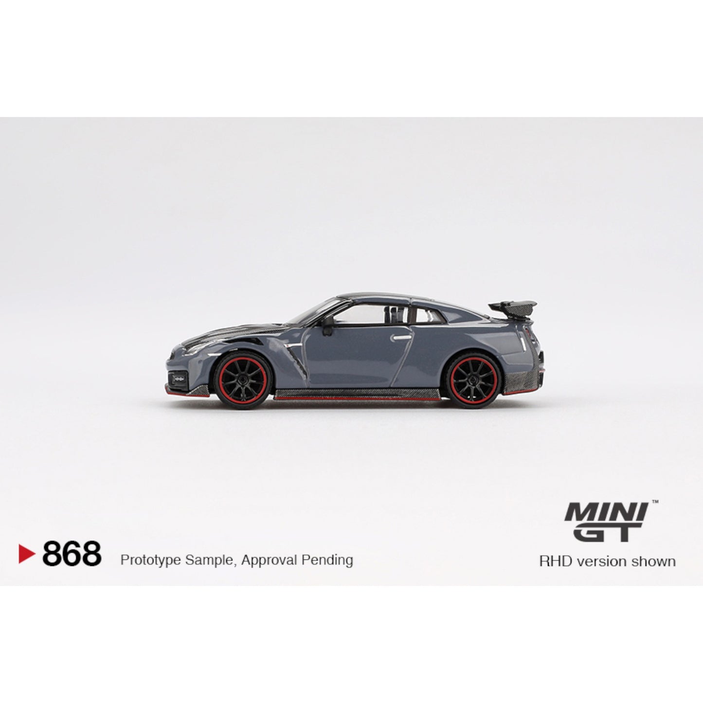 Mini GT - Nissan GT-R Nismo 2024 NISMO Stealth Gray - MGT00868 (RHD)