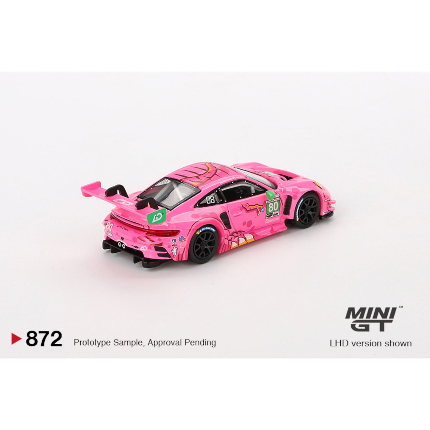 Mini GT - Porsche 911 GT3 R #80 AO Racing 2023 IMSA VIRginia Roxy - MGT00872 (LHD)