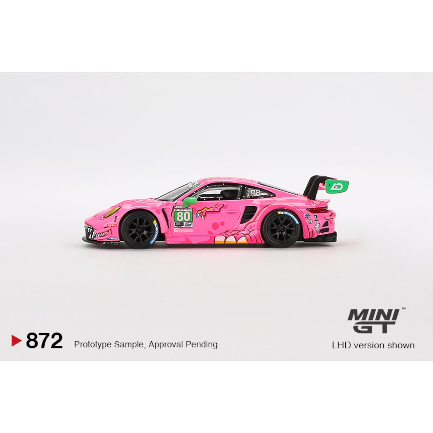 Mini GT - Porsche 911 GT3 R #80 AO Racing 2023 IMSA VIRginia Roxy - MGT00872 (LHD)