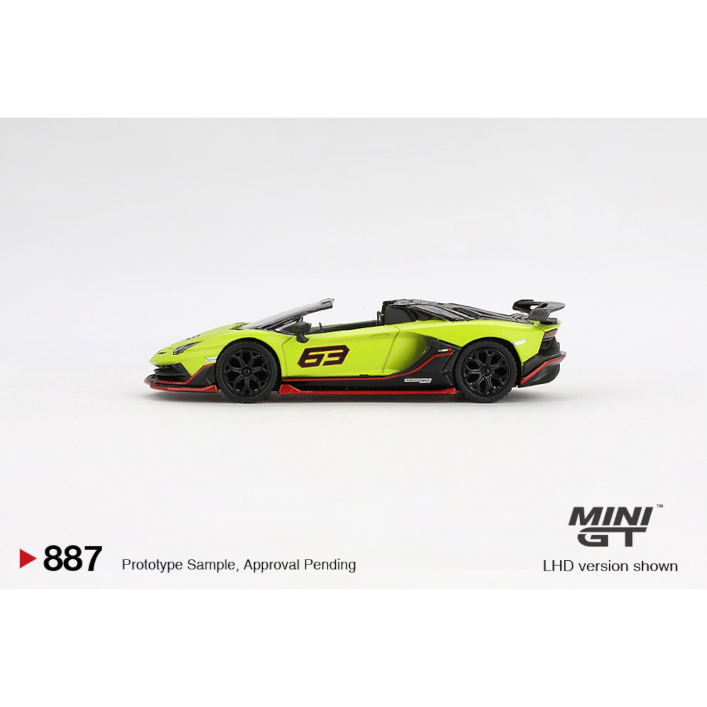 Mini GT - Pre-Order - Lamborghini Aventador SVJ 63 Roadster Verde Shock - MGT00887 (LHD)