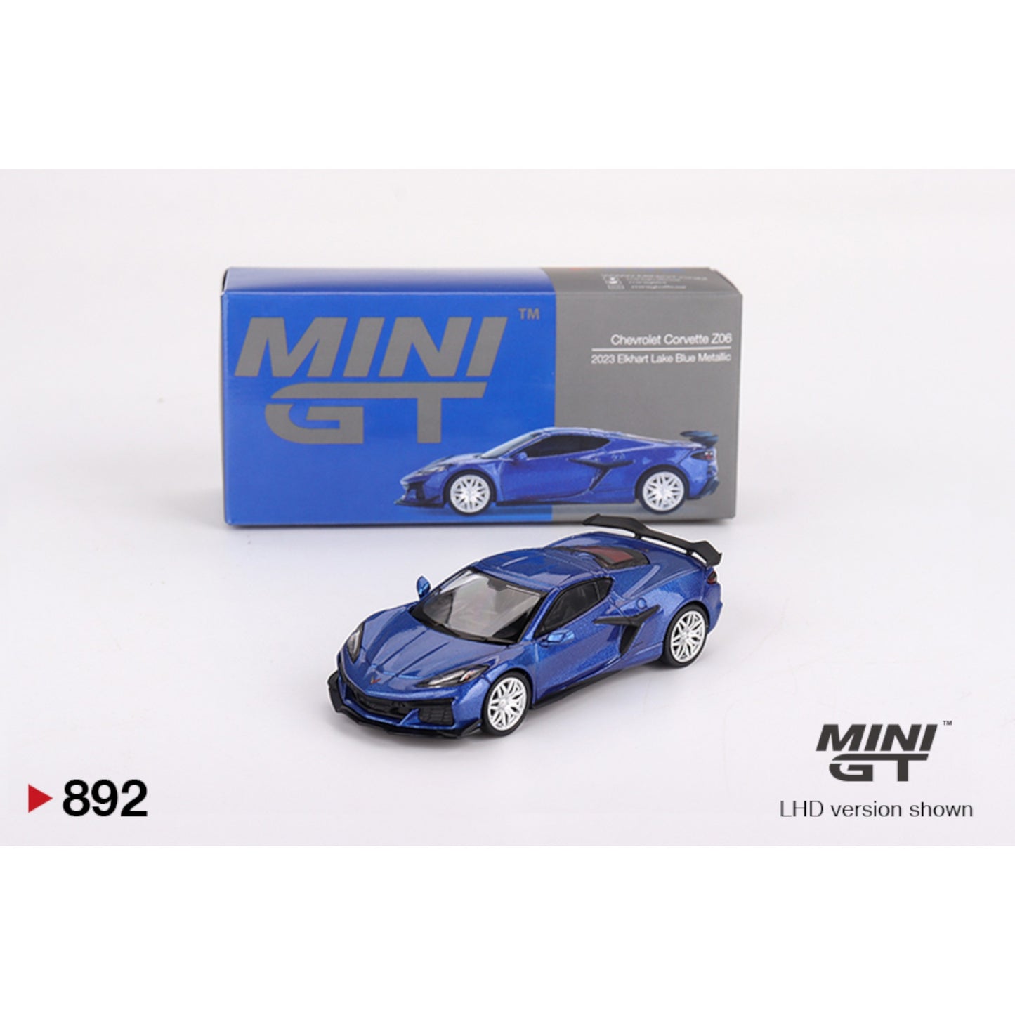 Mini GT - Chevrolet Corvette Z06 2023 Elkhart Lake Blue Metallic - MGT00892 (LHD)